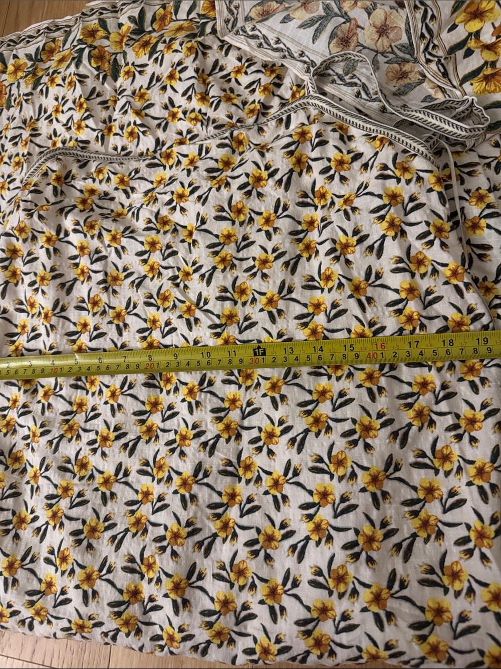 Max Studio Cream Slip Maxi Skirt with Yellow Floral Print - Picture 7 of 12